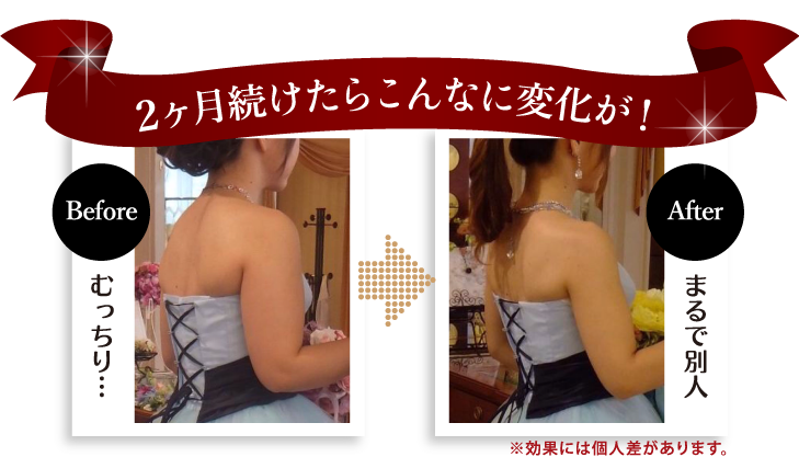 2ヶ月続けたらこんなに変化が！